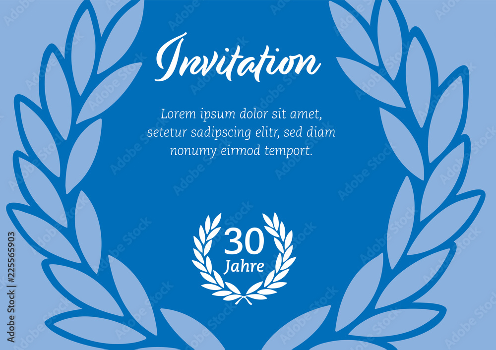 blue birthday card, template Stock Vector | Adobe Stock