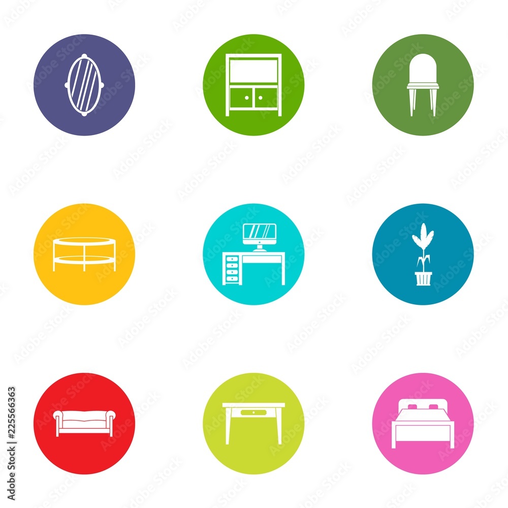 Antiques icons set. Flat set of 9 antiques vector icons for web isolated on white background Antiques icons set. Flat set of 9 antiques vector icons for web isolated on white background