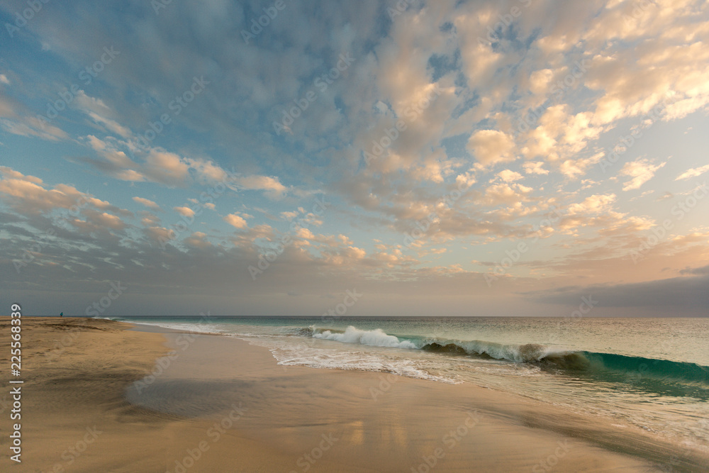 Sunrise over ocean