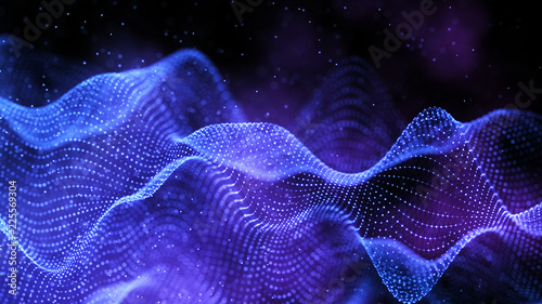 Blockchain technology background. Abstract technology background. Network connection. Big data visualization. 4k rendering.
