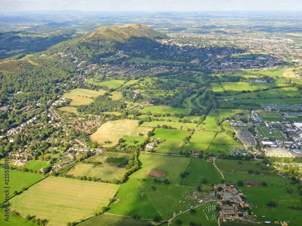 Malvern hills and the Severn Valley