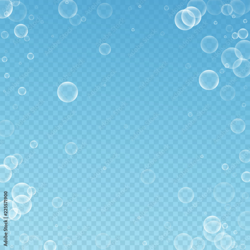 Random soap bubbles abstract background. Blowing b Random soap bubbles abstract background. Blowing b