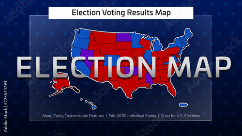 Election Voting Results Map