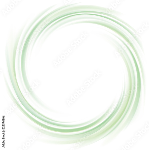 Vector background of bright green swirls