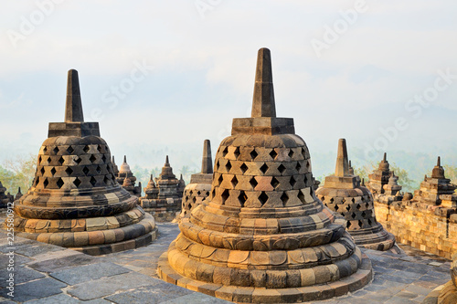 Borobudur temple in Java island, Indonesia