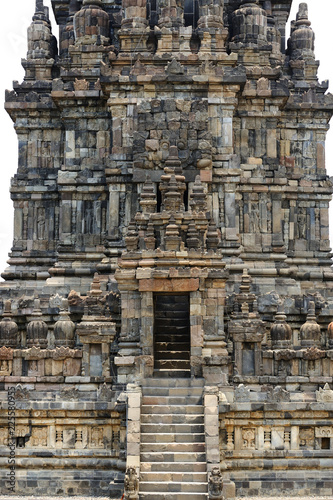 Detail of Prambanan temple in Java island, Indonesia