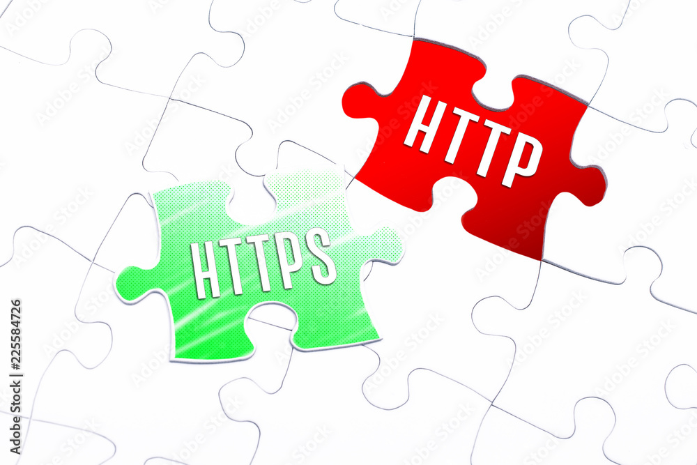 The Words HTTPS And HTTP In A Missing Piece Jigsaw Puzzle The Words HTTPS And HTTP In A Missing Piece Jigsaw Puzzle