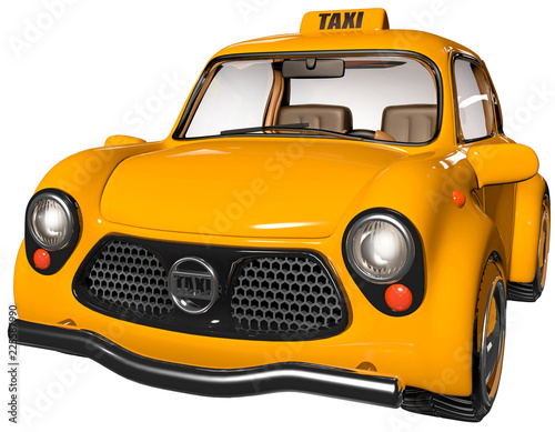 Автомобиль. Жёлтое такси