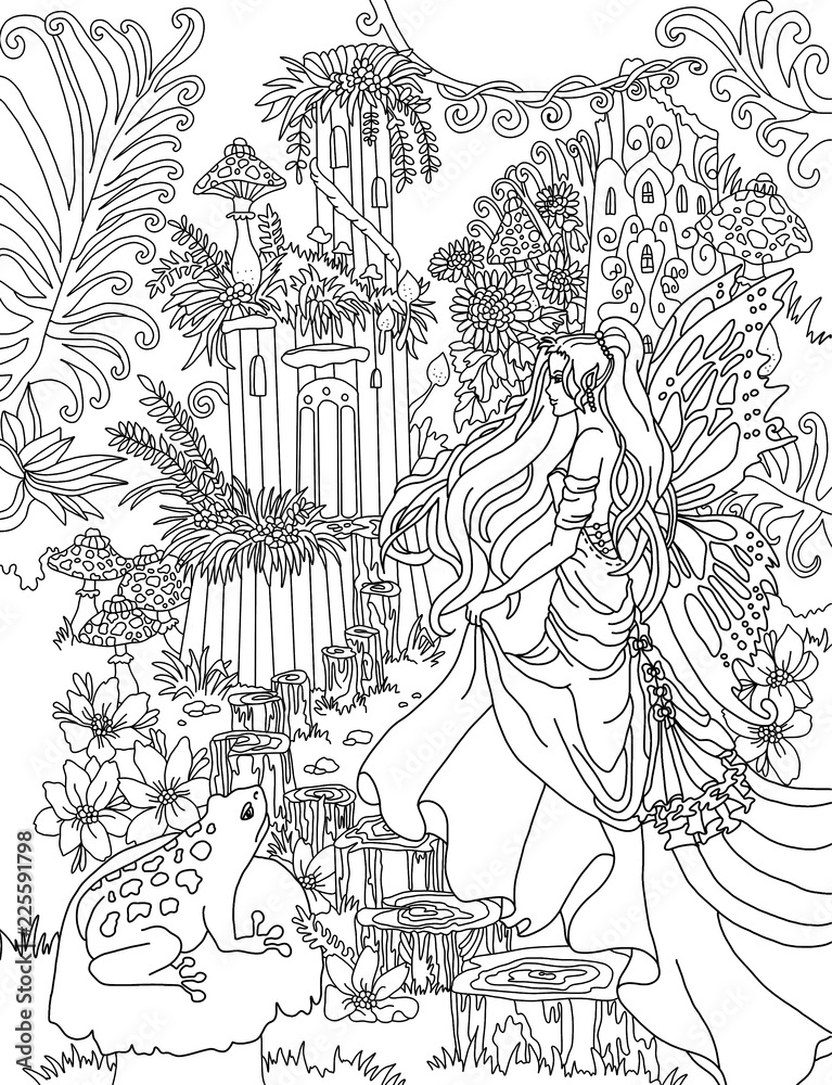 Coloring page The Fairy