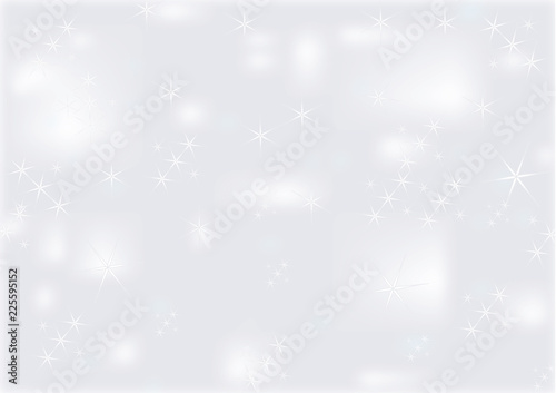 Bright winter background with snowflakes.