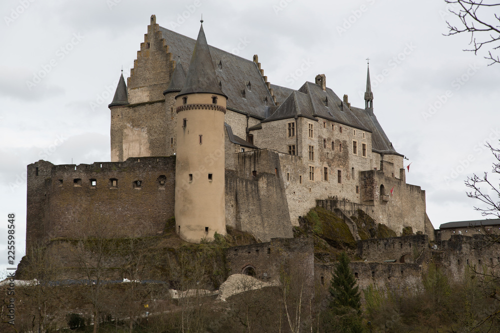 Vianden castle in luxembourg, one of the most beautiful castles
