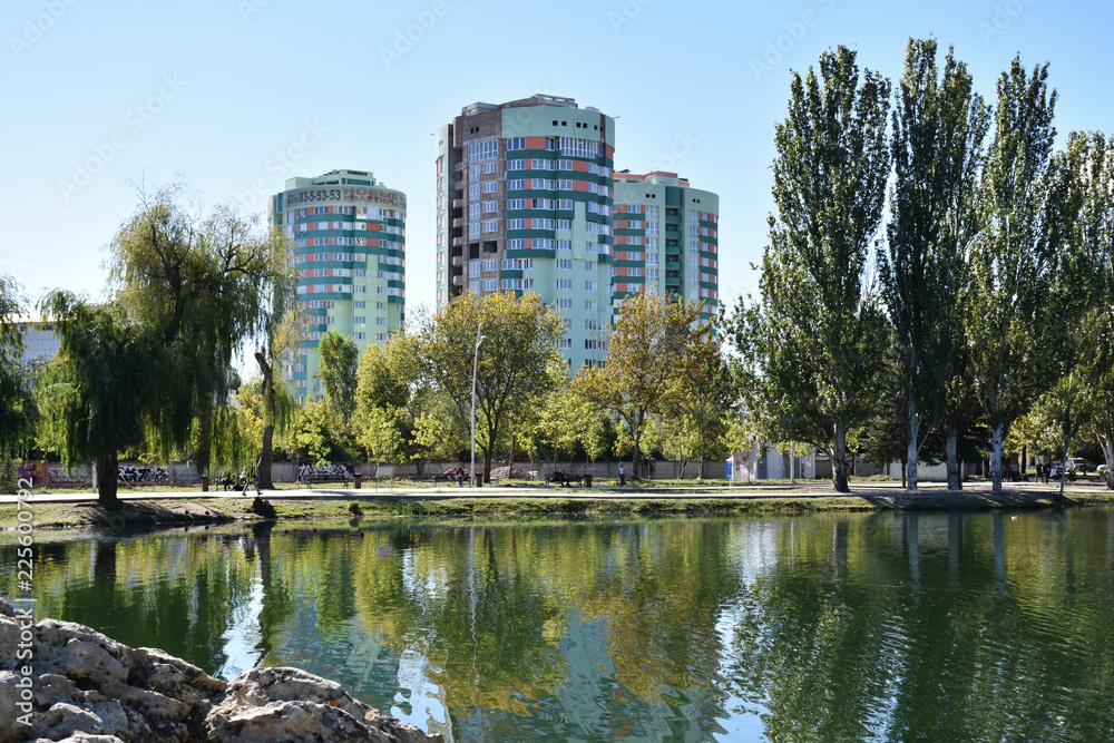 buildings in the park