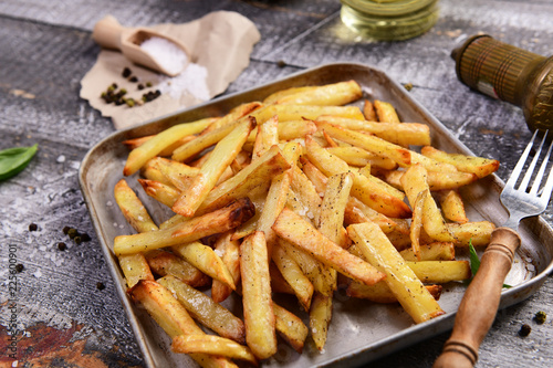 Fotografie Homemade potato french fries