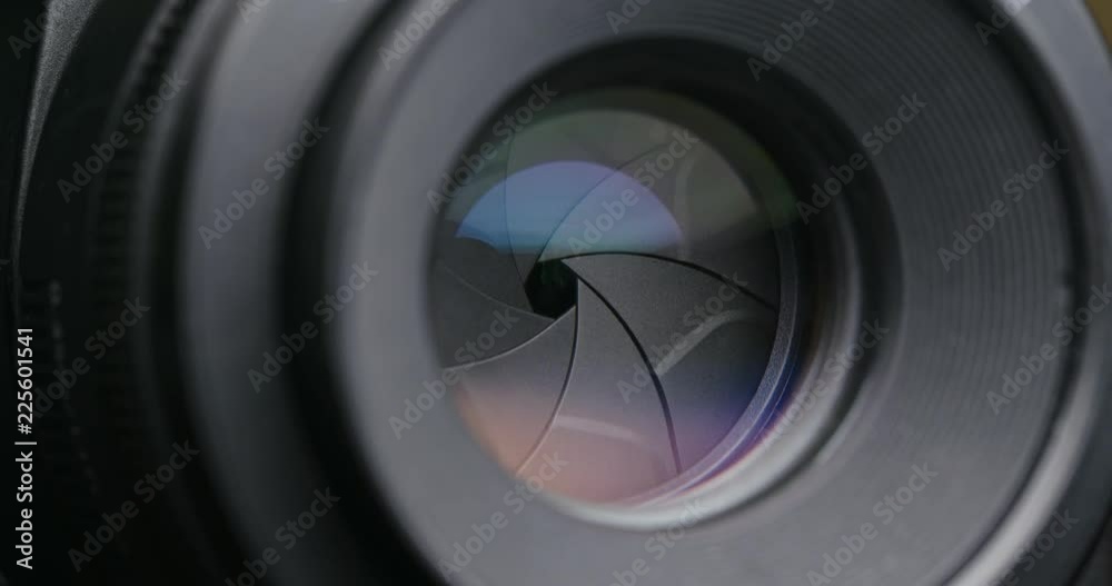 Adjusting Camera lens aperture
