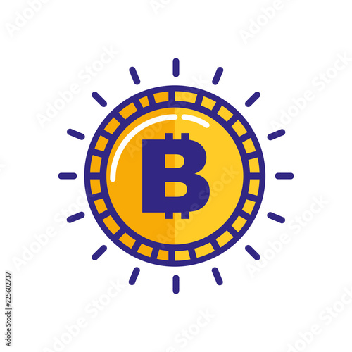 golden bitcoin money virtual cryptocurrency