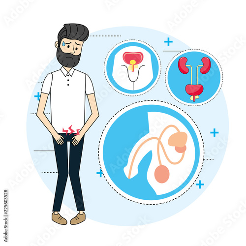 man with renal infection illness diagnosis