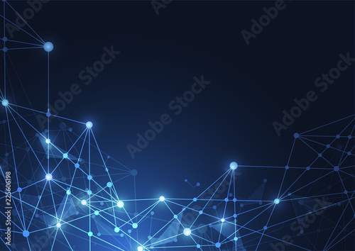 Internet connection, abstract sense of science and technology graphic design.