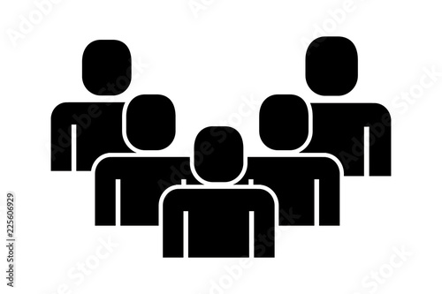 group of people teamwork silhouette
