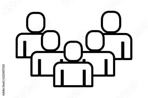 group of people teamwork silhouette