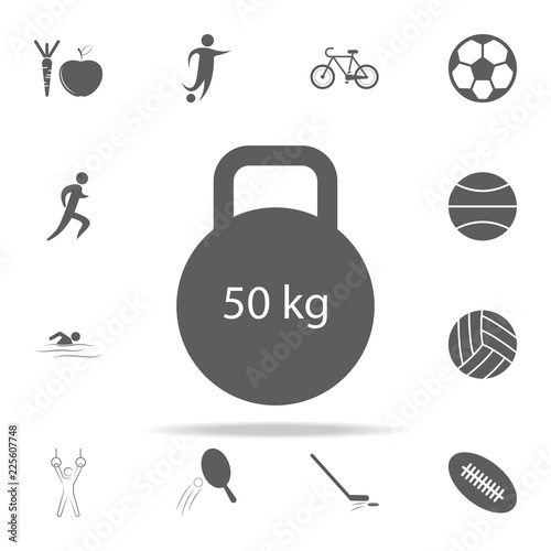 weight icon. Sport icons universal set for web and mobile