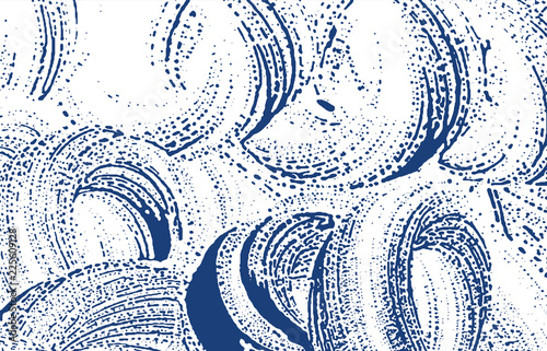 Grunge texture. Distress indigo rough trace. Ecstatic background. Noise dirty grunge texture. Neat a