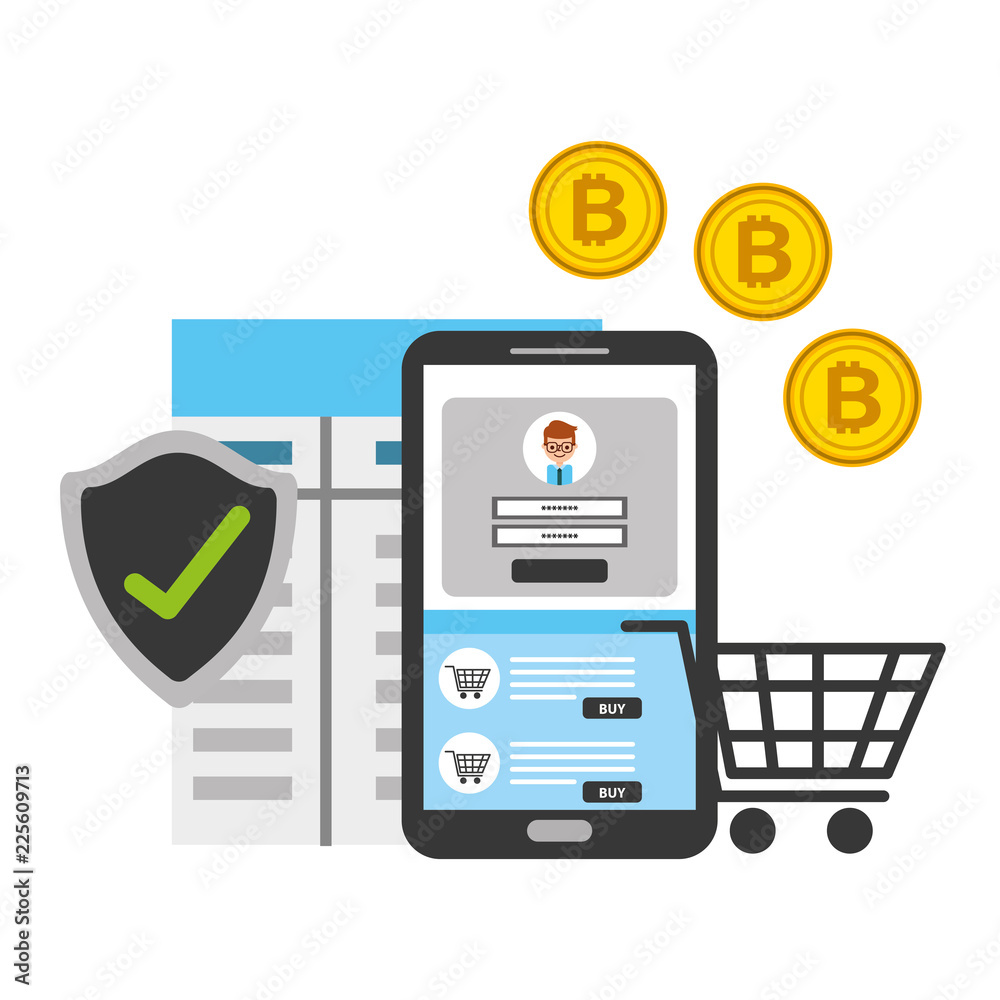 smartphone online shopping bitcoin security fintech smartphone online shopping bitcoin security fintech