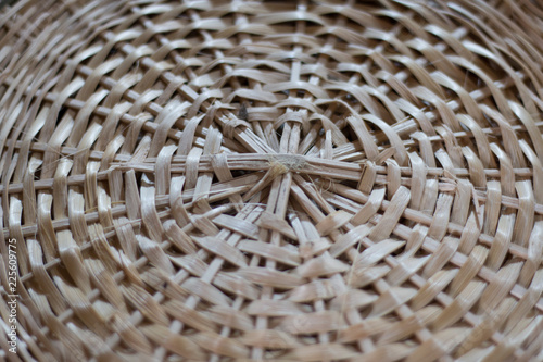 Tableau sur toile Handmade straw baskets for sale at the fair