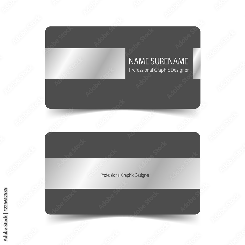 metallic business card templates vector metallic business card templates vector
