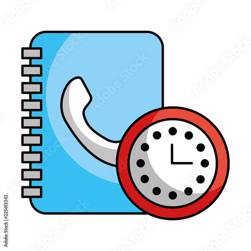 book address clock time call center
