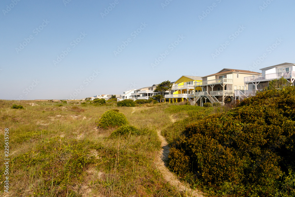 Vacation beach rentals on the green sand dunes, Sunset Beach, North Carolina Vacation beach rentals on the green sand dunes, Sunset Beach, North Carolina