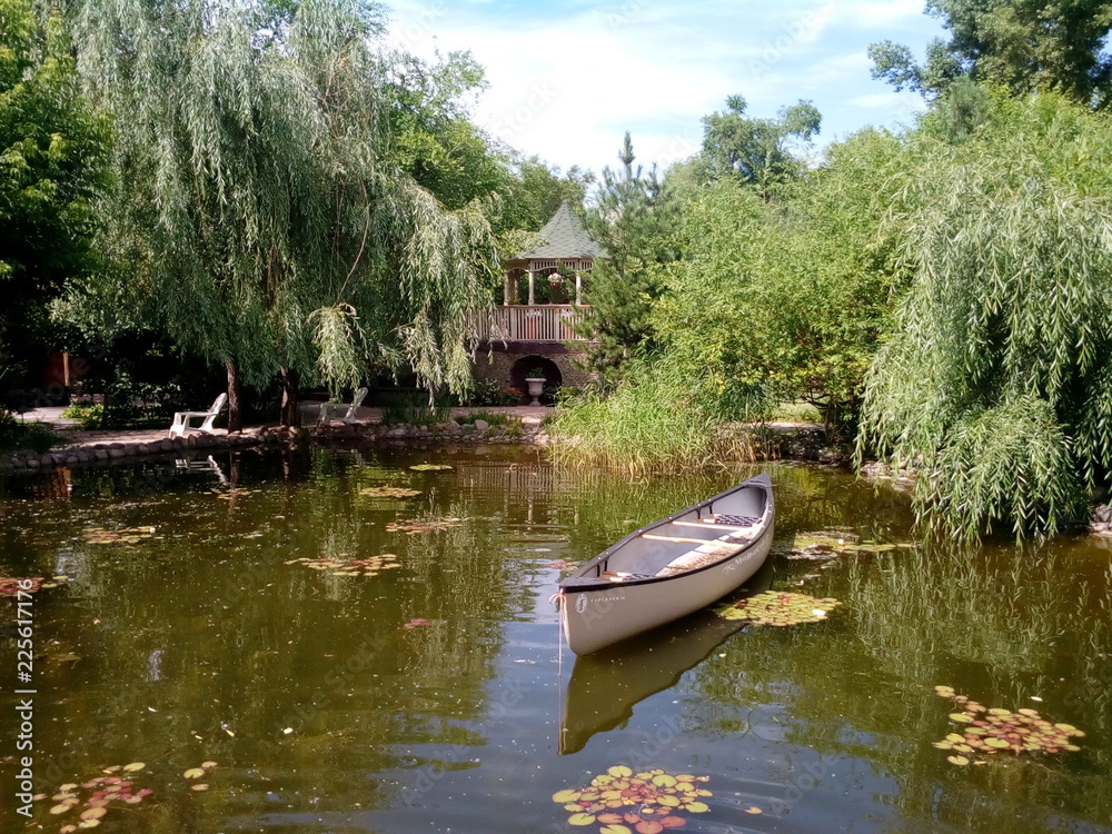 boat trip with your beloved on a beautiful lake in good weather