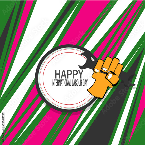 happy labour day illustration vector