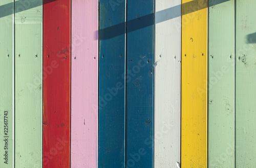 Colorful planks background