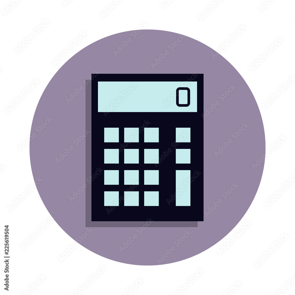 calculator icon in badge style. One of web collection icon can be used for UI, UX calculator icon in badge style. One of web collection icon can be used for UI, UX