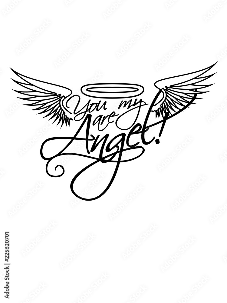 flügel heiligenschein angel gott tropfen spray stempel shirt design
