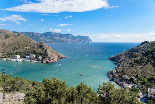 Fototapeta Naklejka Na Ścianę i Meble -  Bay in the sea Crimea, Balaclava