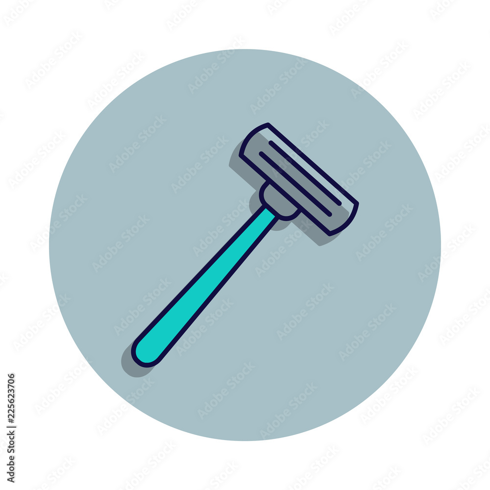machine for shaving icon in badge style. One of web collection icon can be used for UI, UX machine for shaving icon in badge style. One of web collection icon can be used for UI, UX