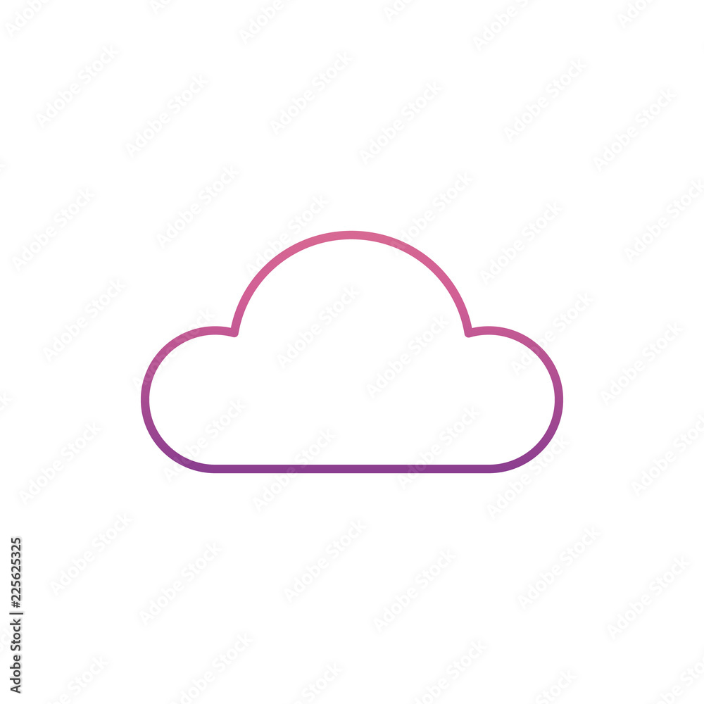cloud data icon in nolan style. One of Web collection icon can be used for UI, UX