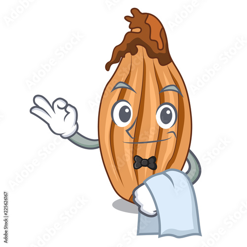 Waiter ripe shallot isolated on a mascot