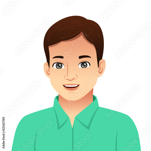 Portrait of a Young Man Illustration