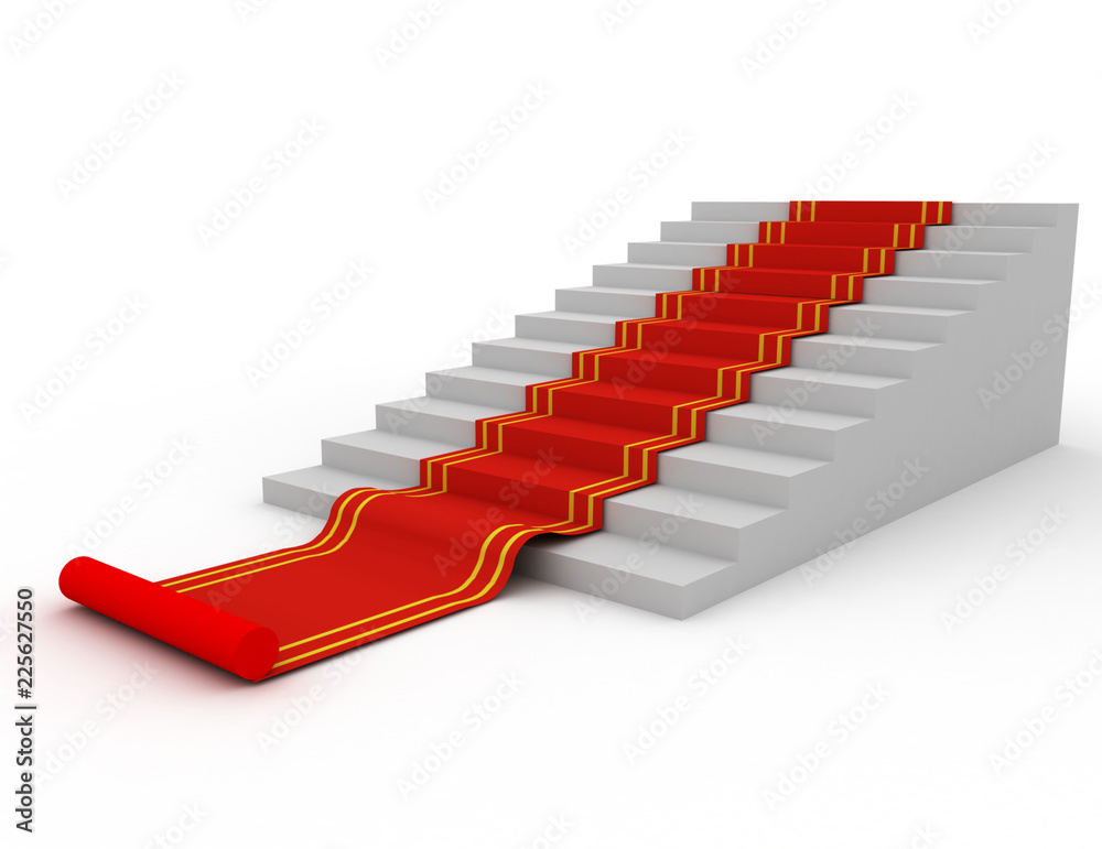 Red carpet on the success ladder Red carpet on the success ladder