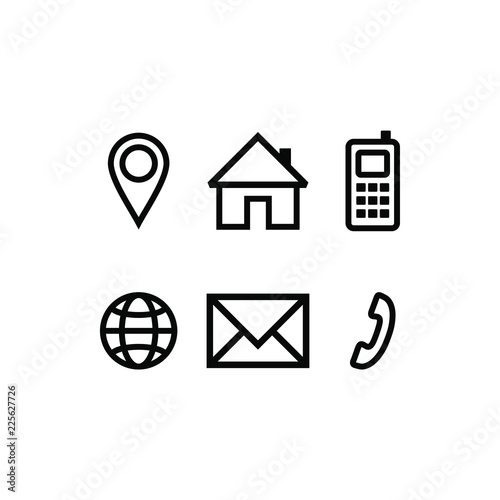 Set of contact icons Free Download Set of contact icons - GFXLoad