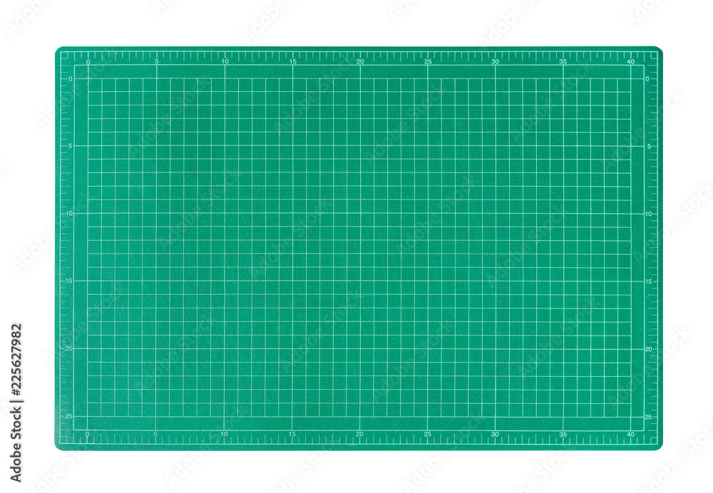 Green cutting mat isolated on white background. Green cutting mat isolated on white background.