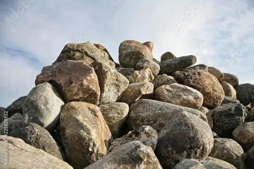 Stones at the beach in Denmark Scandinavia © jeancliclac