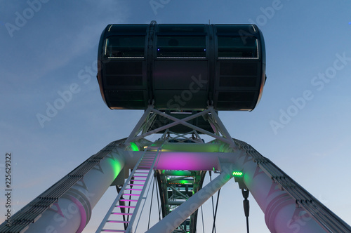 Closeup of Singapore Flyer - the second largest Ferris Wheel in the World. photo