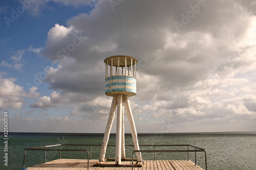 Wall Mural Lifeguard towers at a beach in Denmark