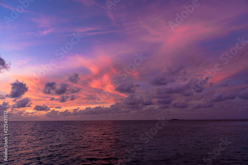 インド洋の美しい夕焼け © san724