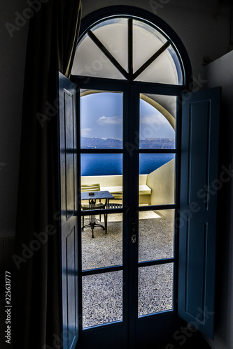 Sea view door