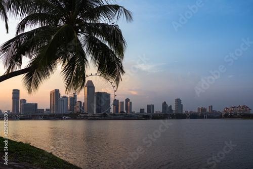 Singapore city view at sunset  © NEWTRAVELDREAMS