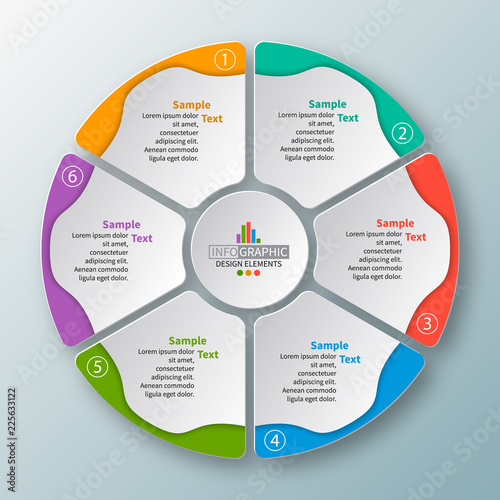 Abstract 3D Paper Infographics. Business template .Vector illustration